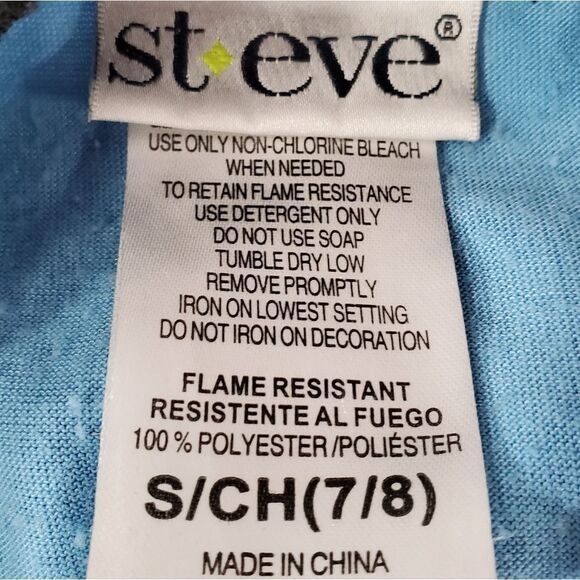 🧡Steve Blue Fleece 'Play Ball' Pajama Set Youth Small - Picture 5 of 6